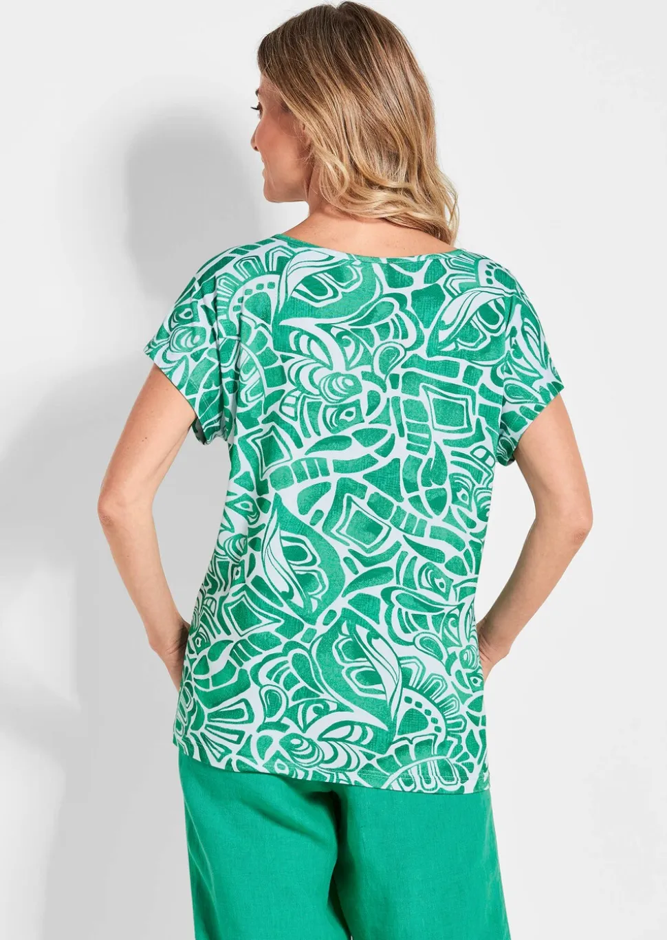 T-shirt imprimé en jersey de viscose