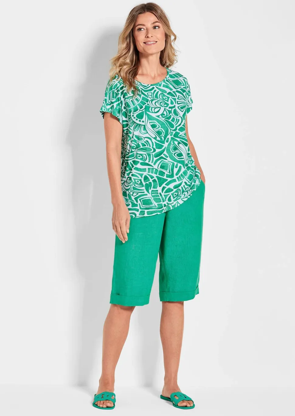 T-shirt imprimé en jersey de viscose