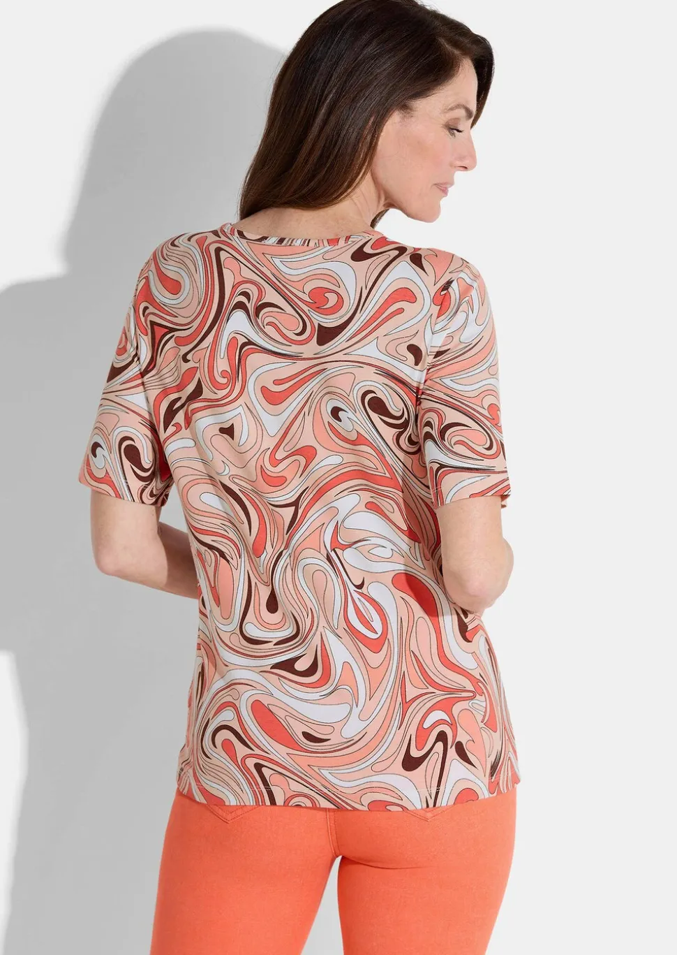 T-shirt imprimé en jersey de viscose