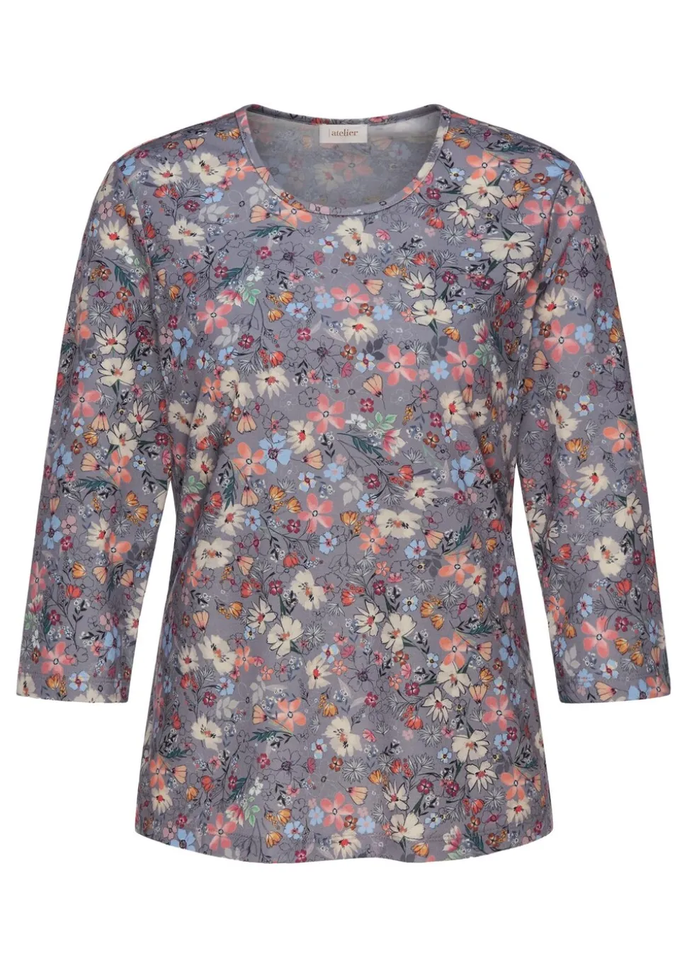 T-shirt imprimé à manches 3/4