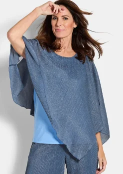 T-shirt élégant avec passepoil plissé