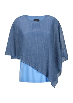 T-shirt élégant avec passepoil plissé