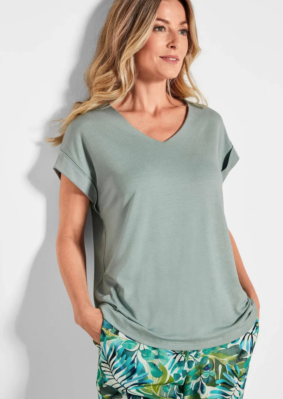 T-shirt léger en crêpe