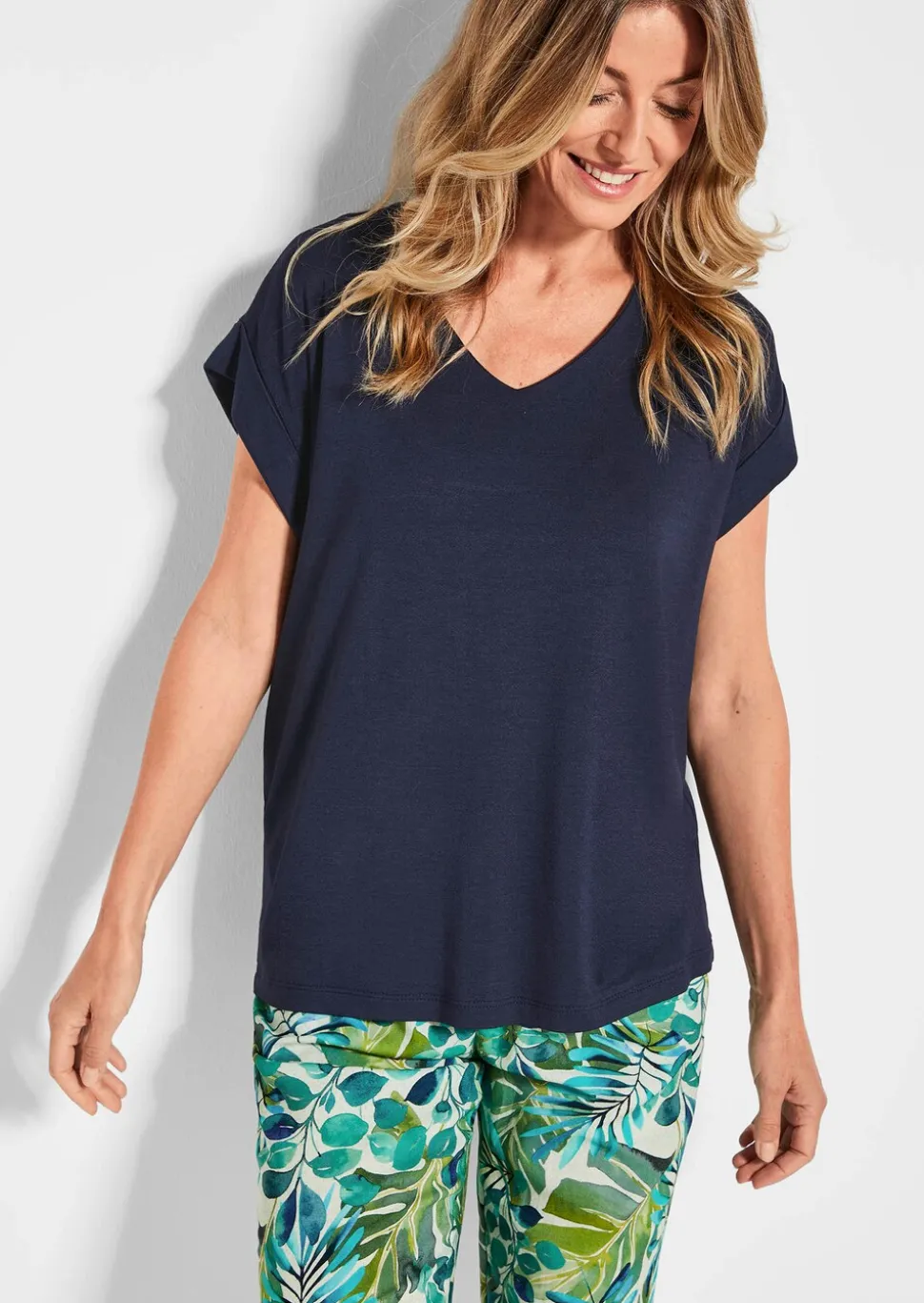 T-shirt léger en crêpe