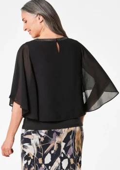 T-shirt à manches larges en mousseline