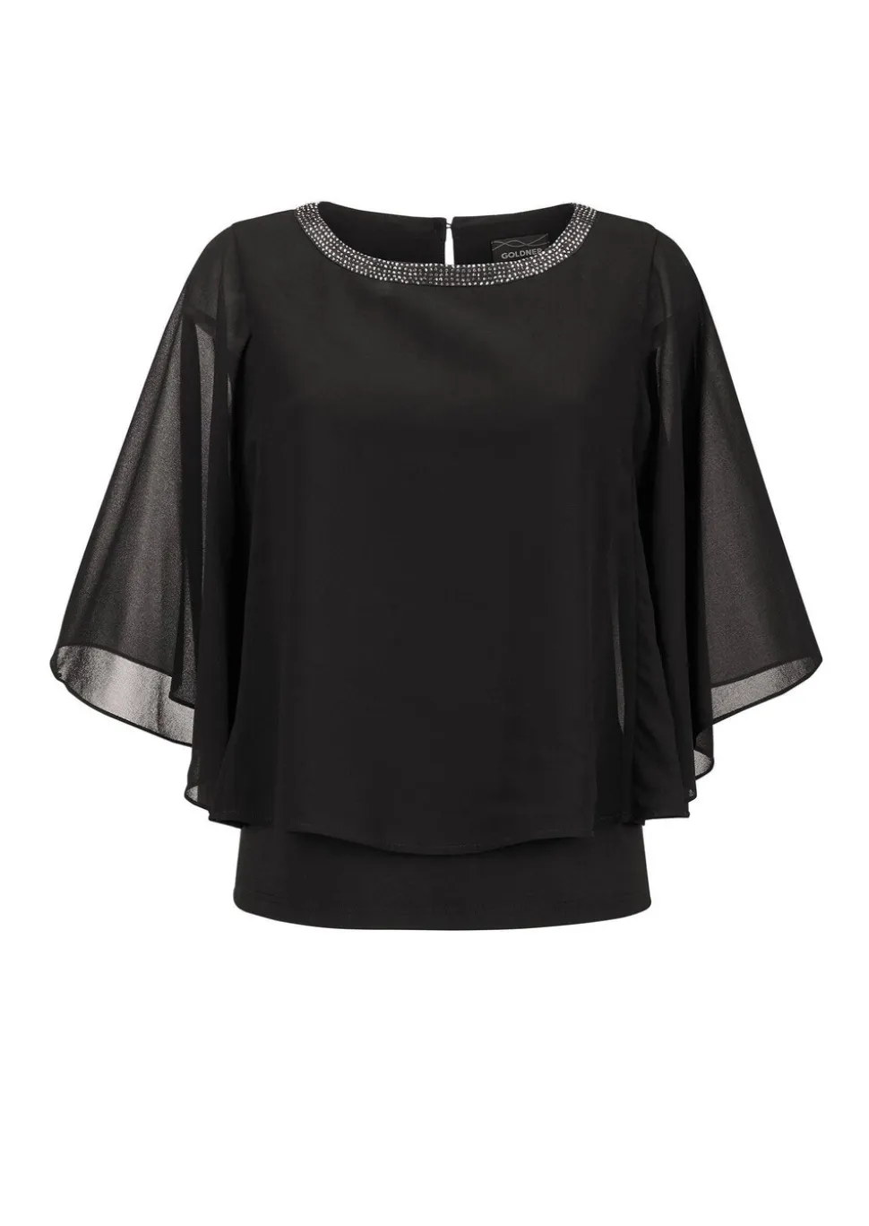 T-shirt à manches larges en mousseline