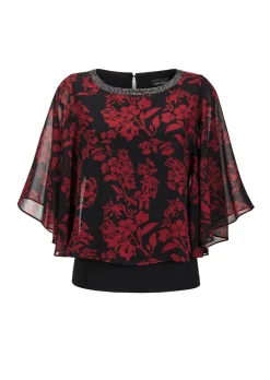 T-shirt à manches larges en mousseline