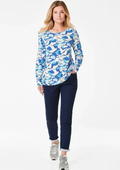 T-shirt à manches longues avec motif audacieux
