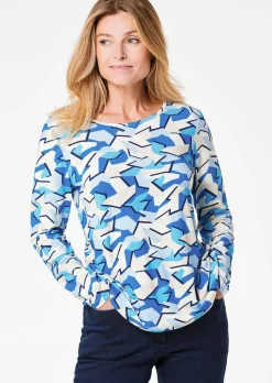 T-shirt à manches longues avec motif audacieux