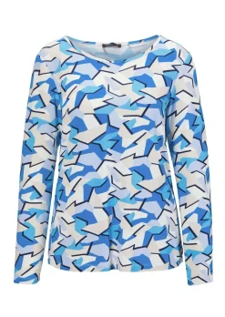 T-shirt à manches longues avec motif audacieux