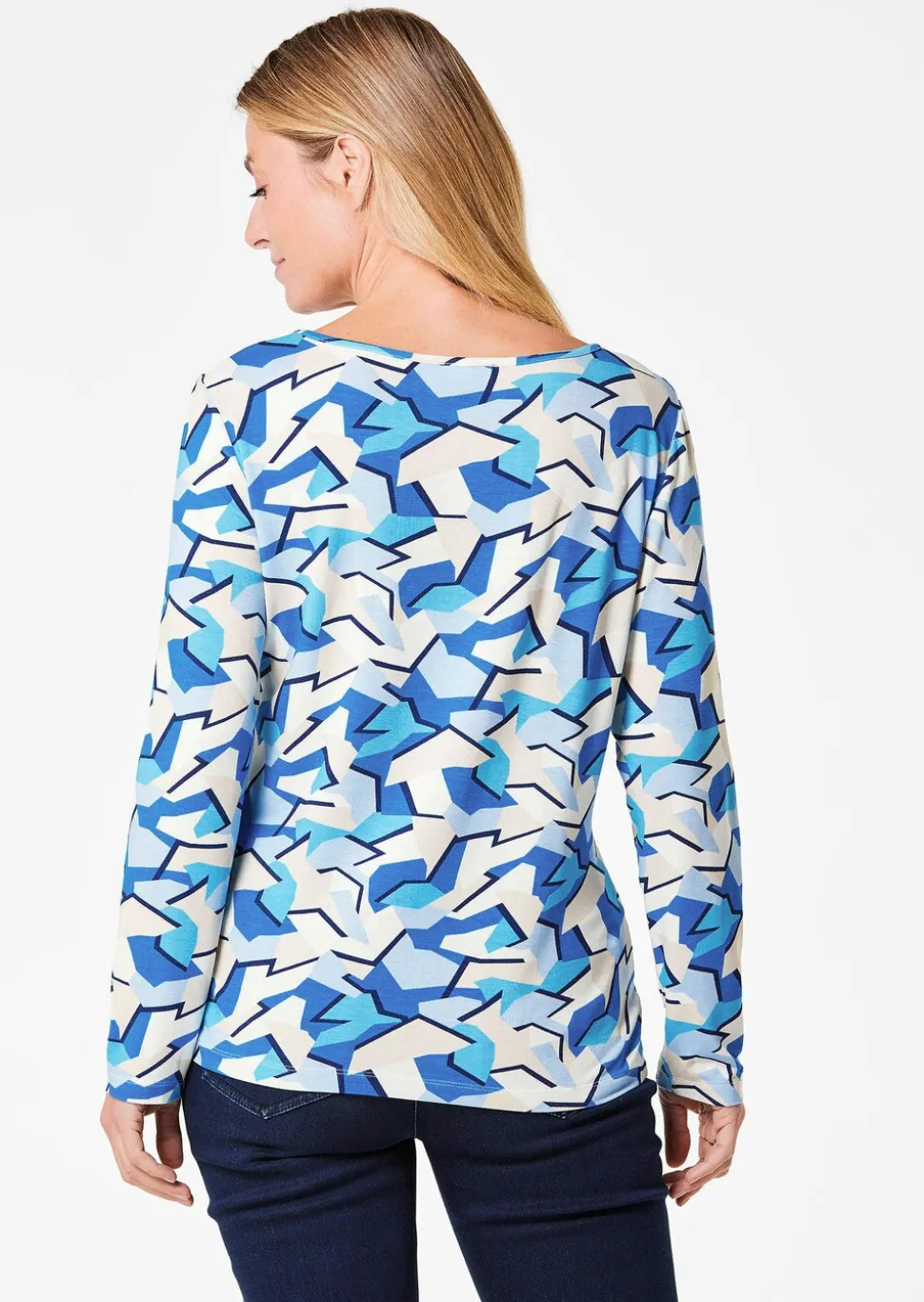T-shirt à manches longues avec motif audacieux