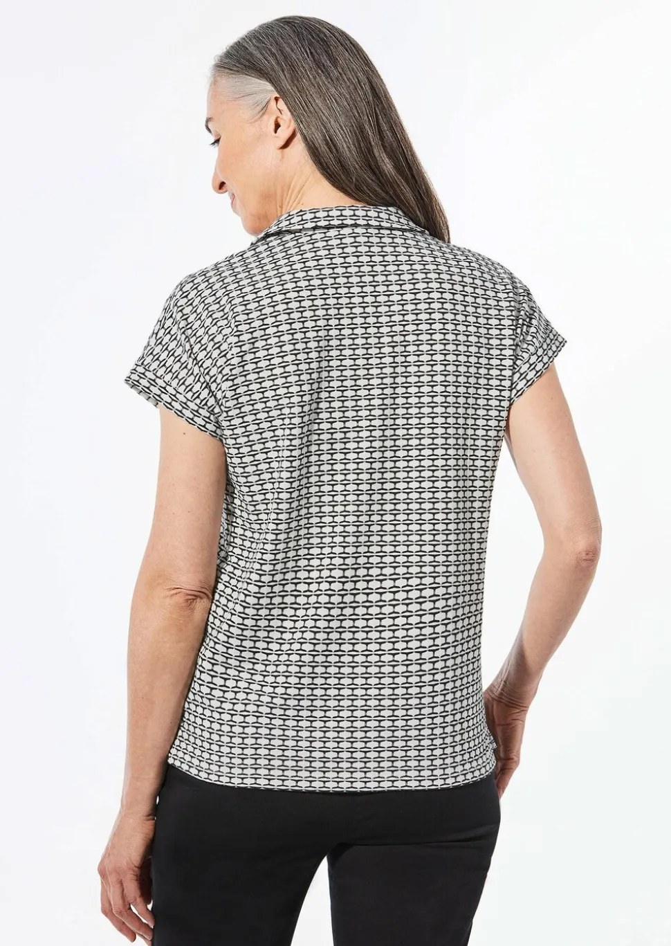 T-shirt à motif jacquard