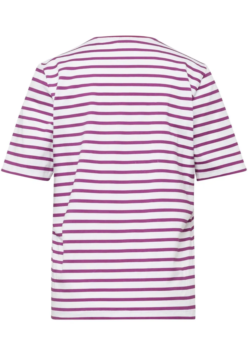 T-shirt rayé à manches coudes
