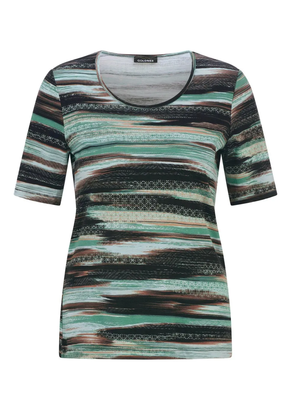 T-shirt à rayures artistiques