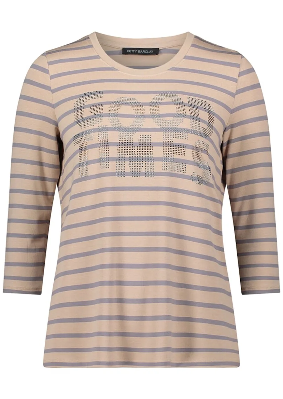 T-shirt à rayures avec imprimé scintillant