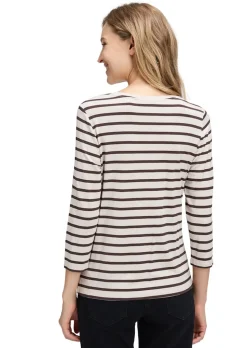 T-shirt à rayures avec imprimé scintillant