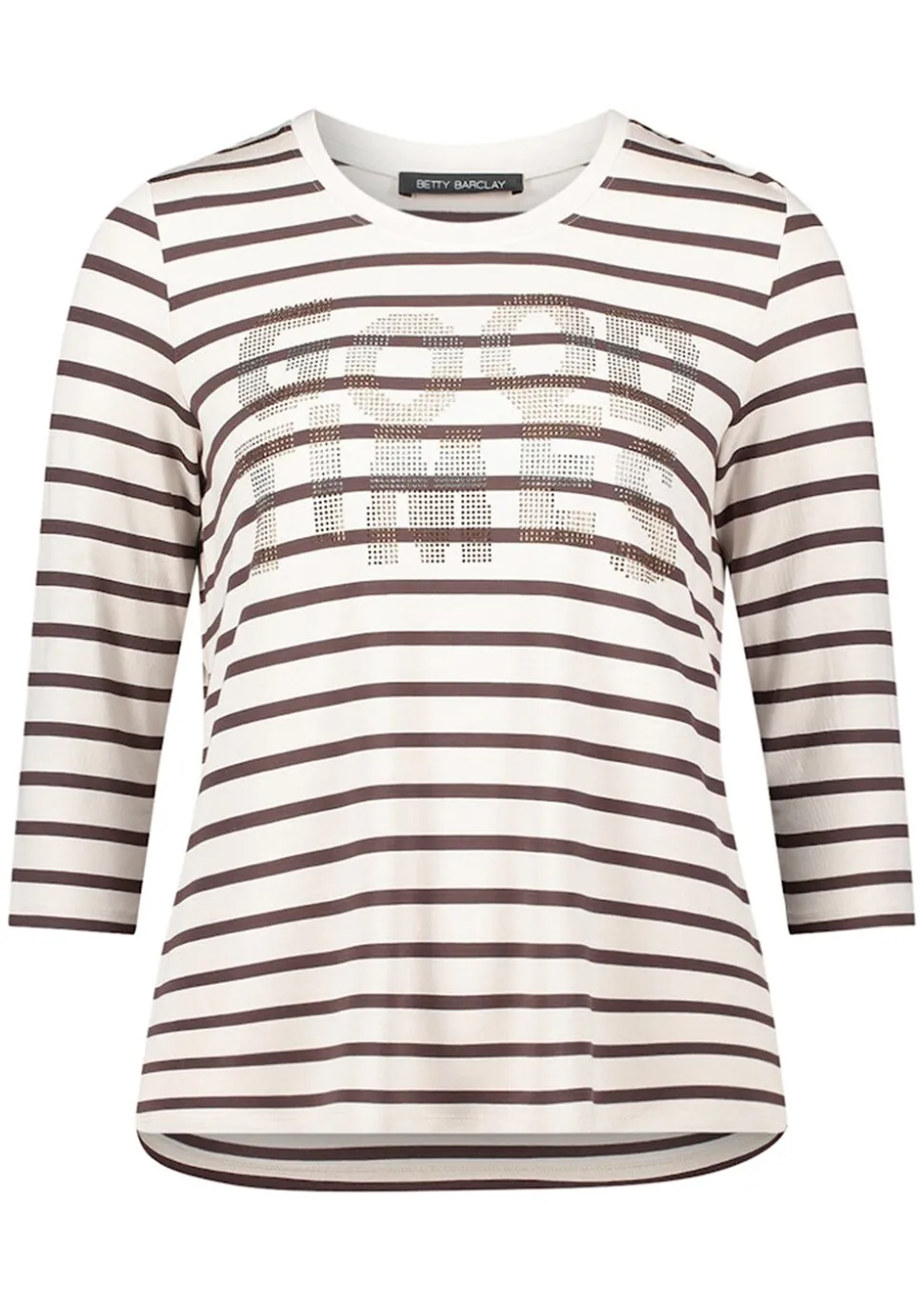 T-shirt à rayures avec imprimé scintillant