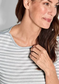 T-shirt à rayures en jersey de viscose