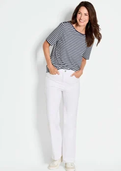 T-shirt à rayures en jersey de viscose