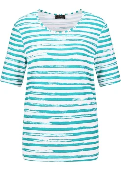 T-shirt à rayures en jersey de viscose