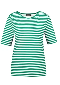 T-shirt à rayures en jersey de viscose