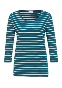 T-shirt à rayures multicolores