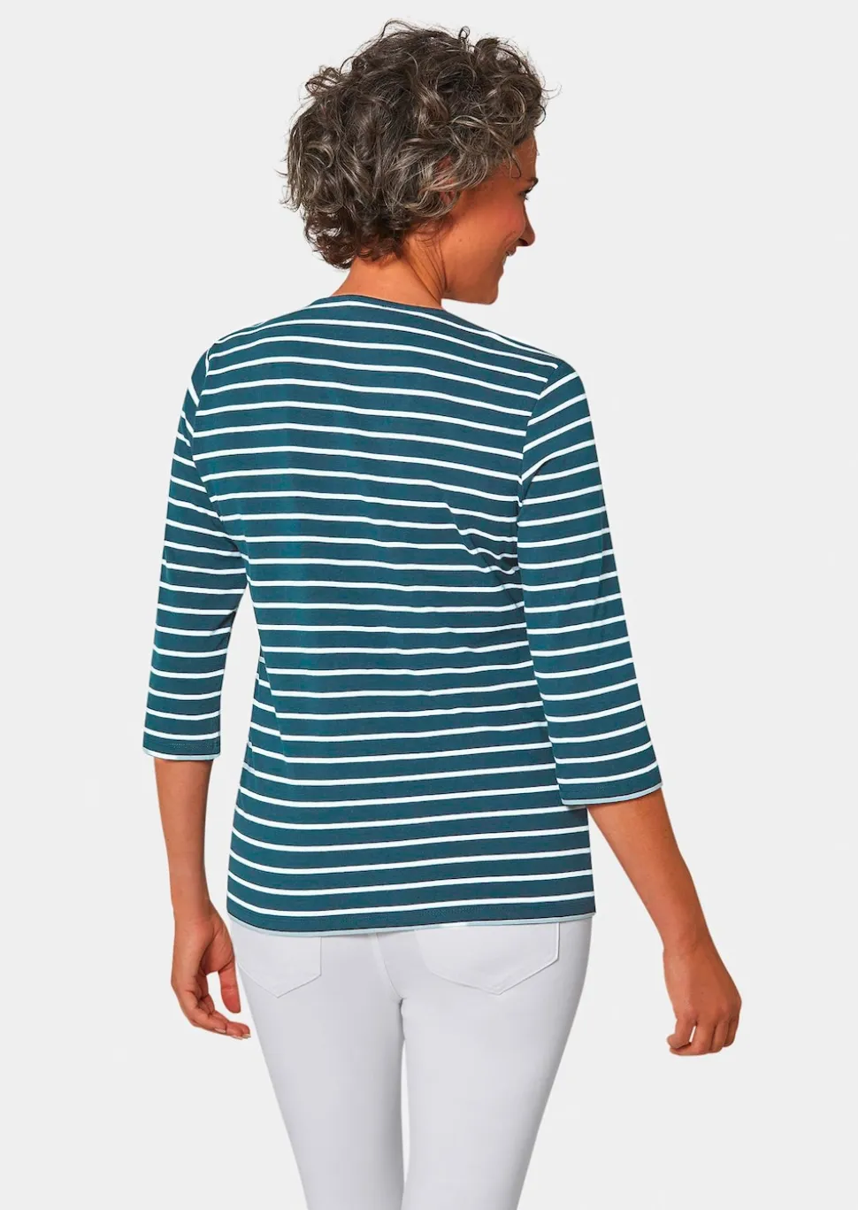 T-shirt à rayures multicolores