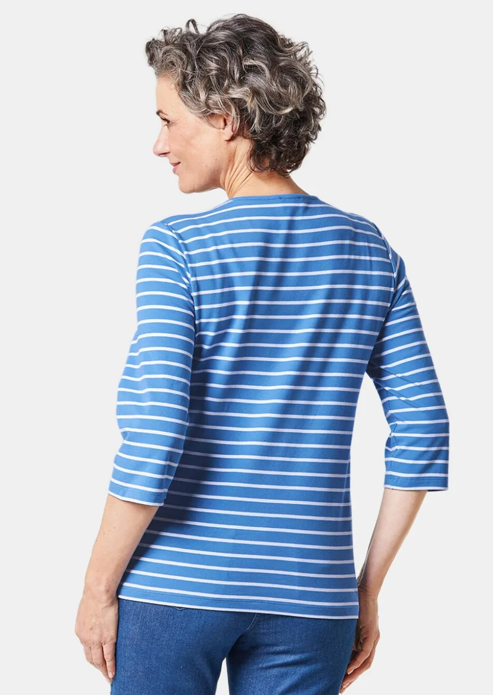 T-shirt à rayures multicolores
