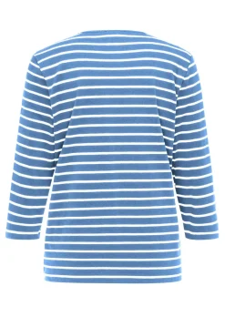 T-shirt à rayures multicolores