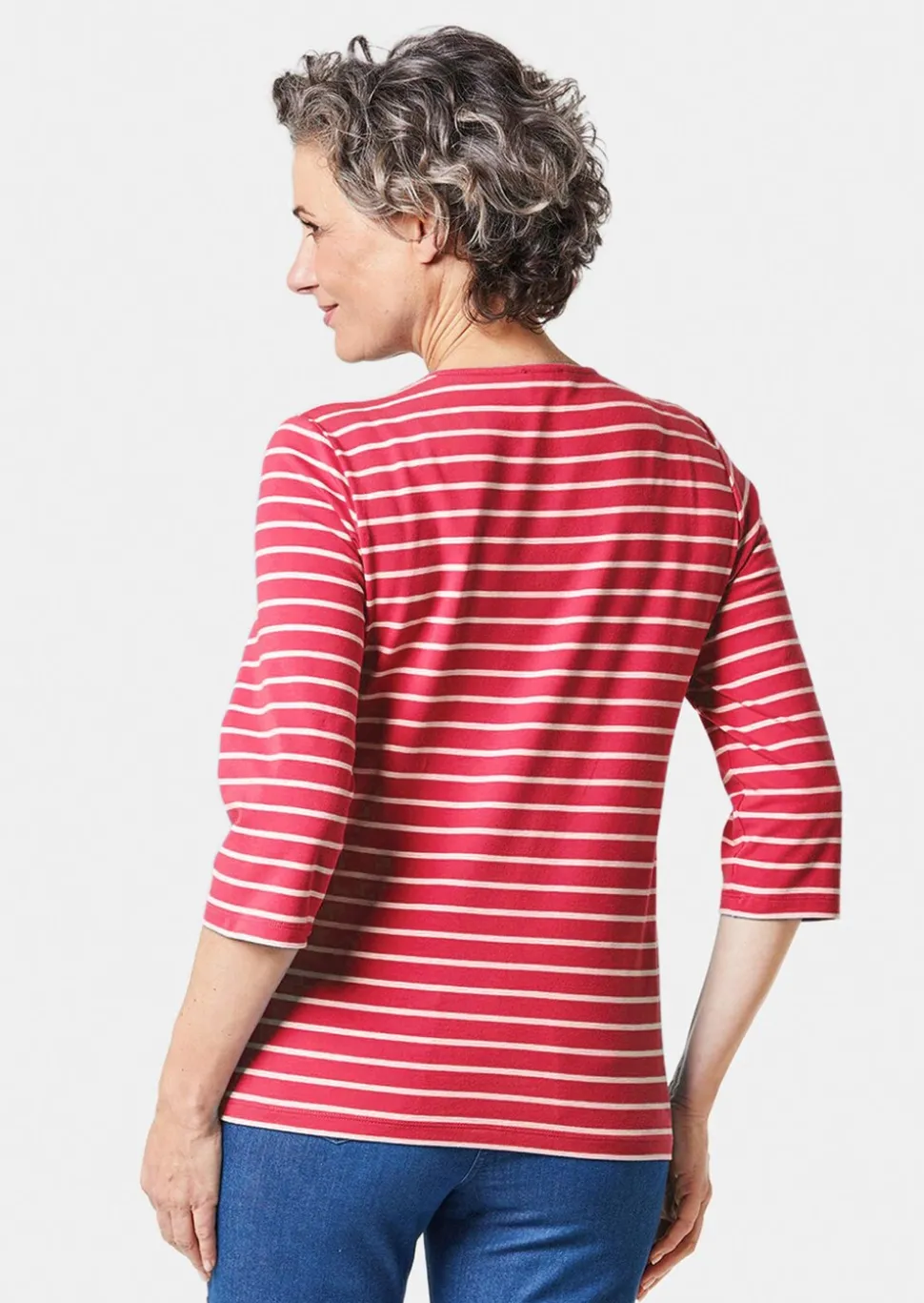T-shirt à rayures multicolores