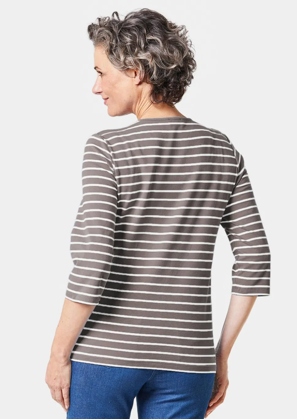 T-shirt à rayures multicolores