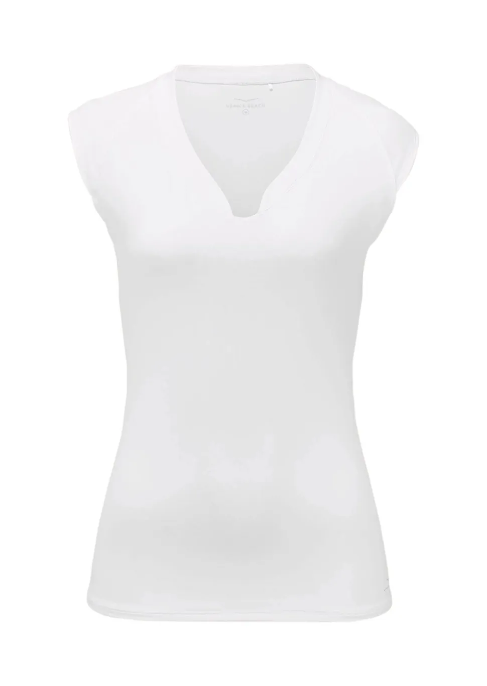 T-shirt sport à col droit