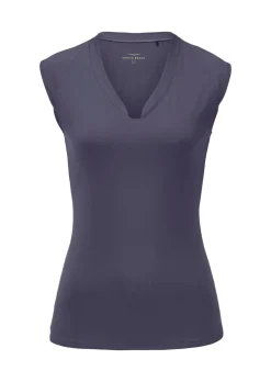 T-shirt sport à col droit