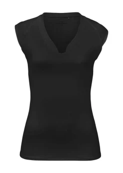T-shirt sport à col droit
