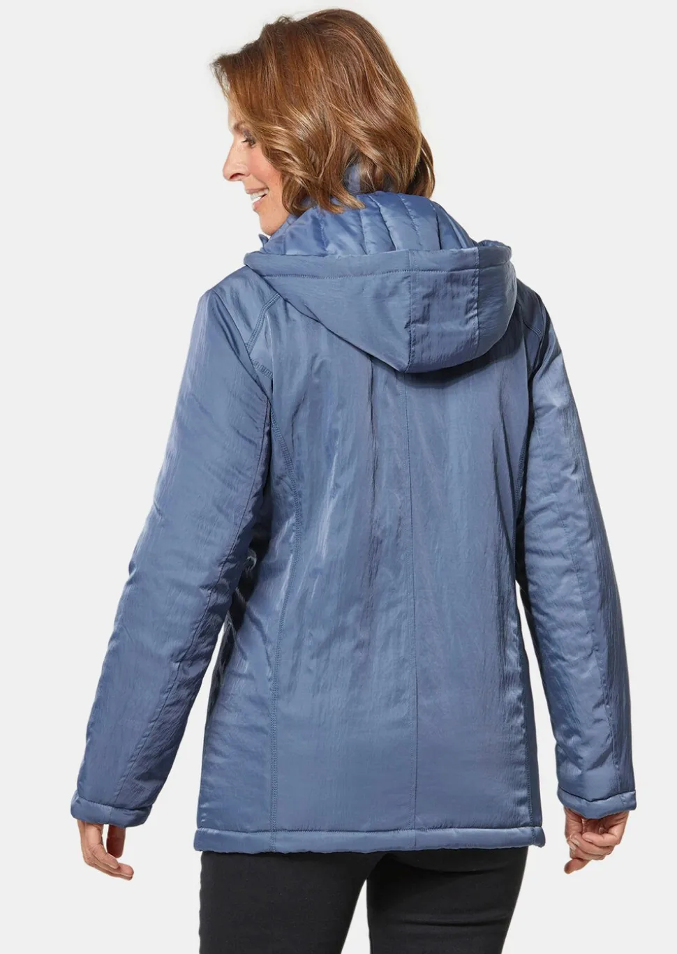 Veste aspect crash avec capuche