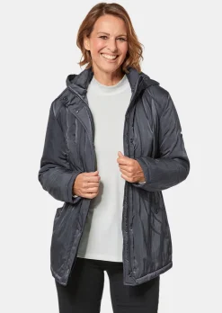 Veste aspect crash avec capuche