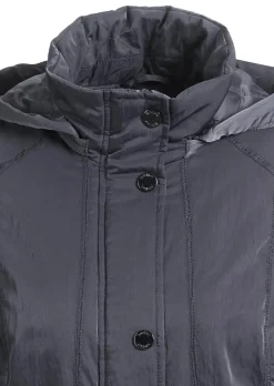 Veste aspect crash avec capuche
