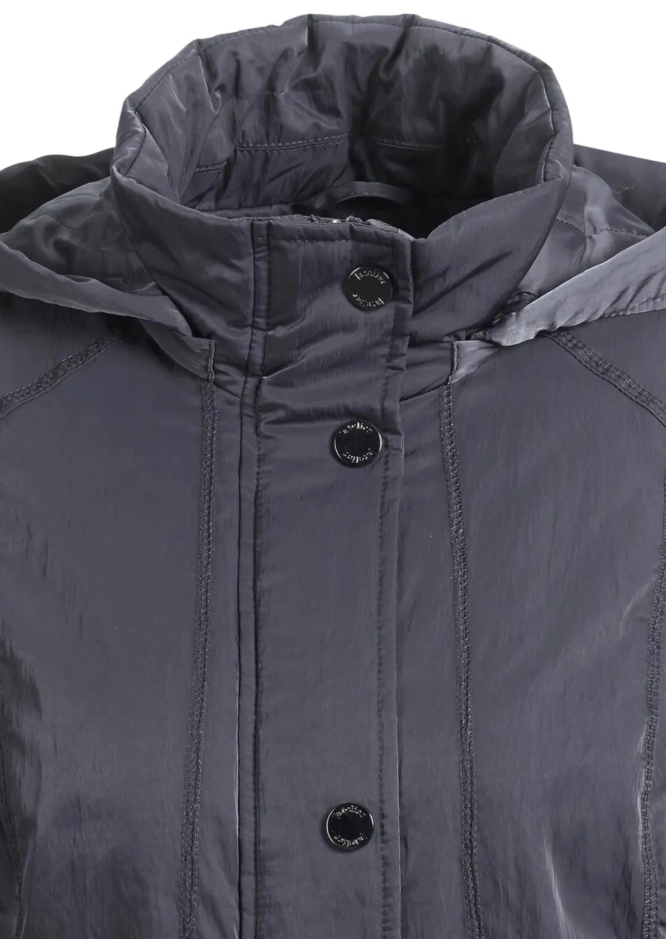 Veste aspect crash avec capuche