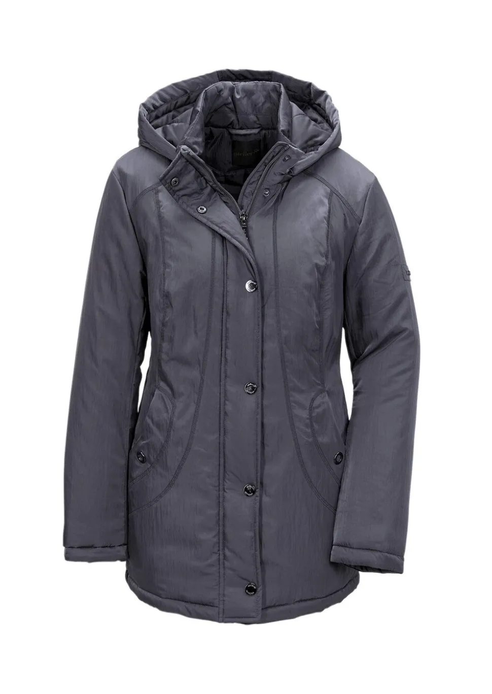 Veste aspect crash avec capuche