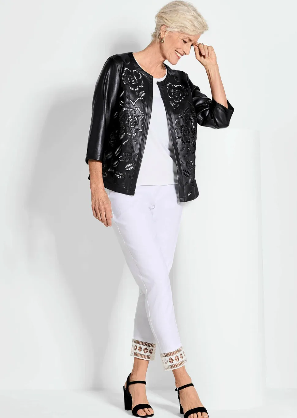Veste aspect cuir