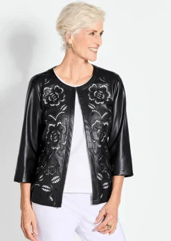 Veste aspect cuir