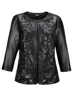 Veste aspect cuir