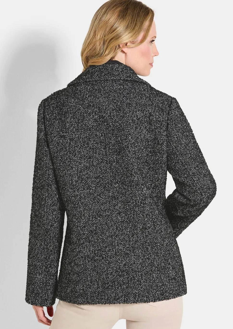 Veste aspect 2-en-1, avec empiècement matelassé
