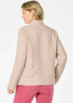 Veste aspect matelassé en nid d'abeille