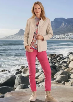 Veste aspect matelassé en nid d'abeille