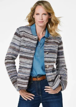 Veste aspect rayé