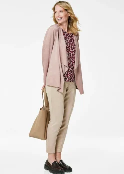Veste aspect velours avec col bénitier