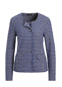 Veste avec motif, aspect carreaux