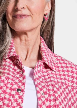 Veste avec motif pied-de-poule
