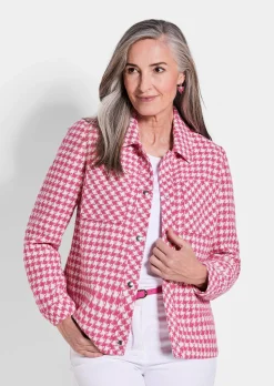 Veste avec motif pied-de-poule